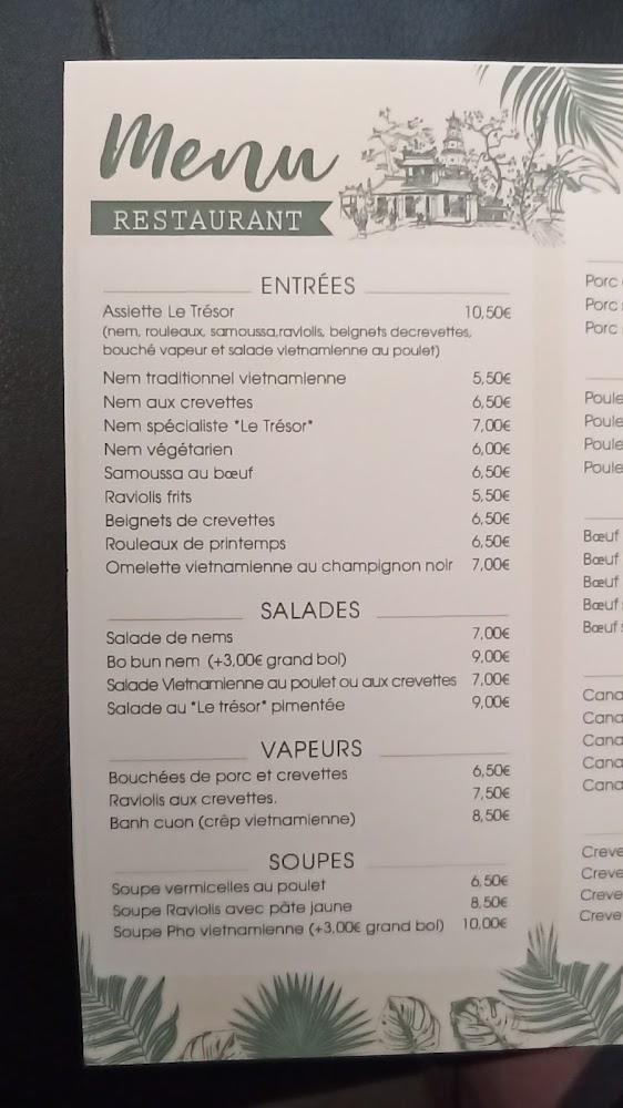 Le trésor du Vietnam - Menu Image 3